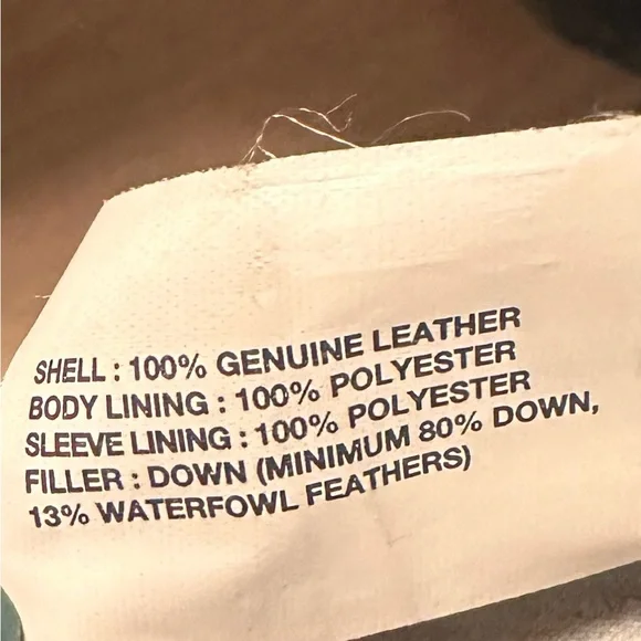 Gap 100% leather puffer jacket - Picture 3 of 4